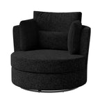 Chenille Swivel Soft Modern Upholstered Accent Chair (Set of 2)