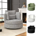 Chenille Swivel Soft Modern Upholstered Accent Chair (Set of 2)