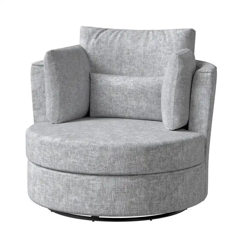 Chenille Swivel Soft Modern Upholstered Accent Chair (Set of 2)