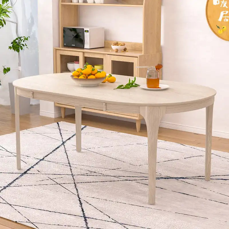5/7 Piece Dining Table Set Consist of an Oval Dining Room Table