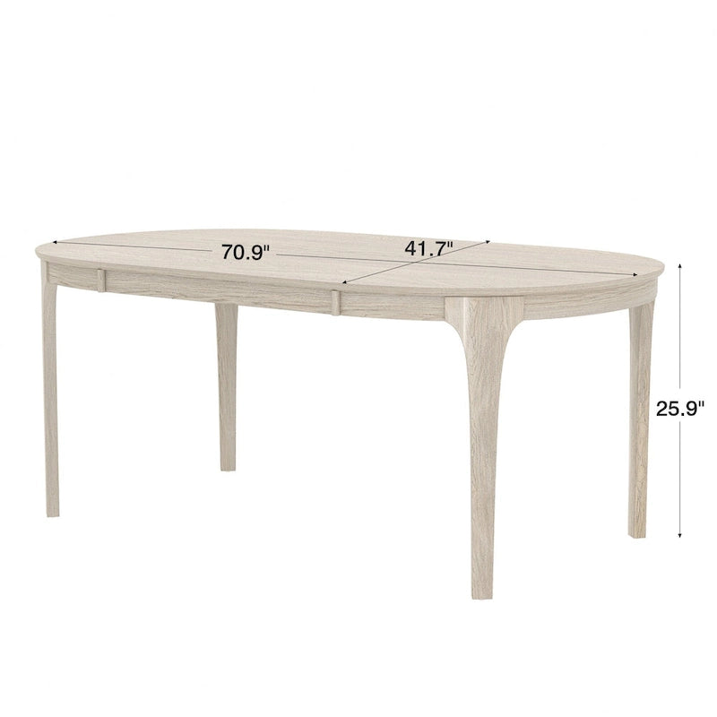 5/7 Piece Dining Table Set Consist of an Oval Dining Room Table