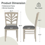 5/7 Piece Dining Table Set Consist of an Oval Dining Room Table