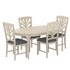 5/7 Piece Dining Table Set Consist of an Oval Dining Room Table