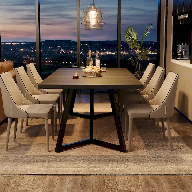 70.86-Inch Large Dining Table for 6-8, Modern Dining Room Table