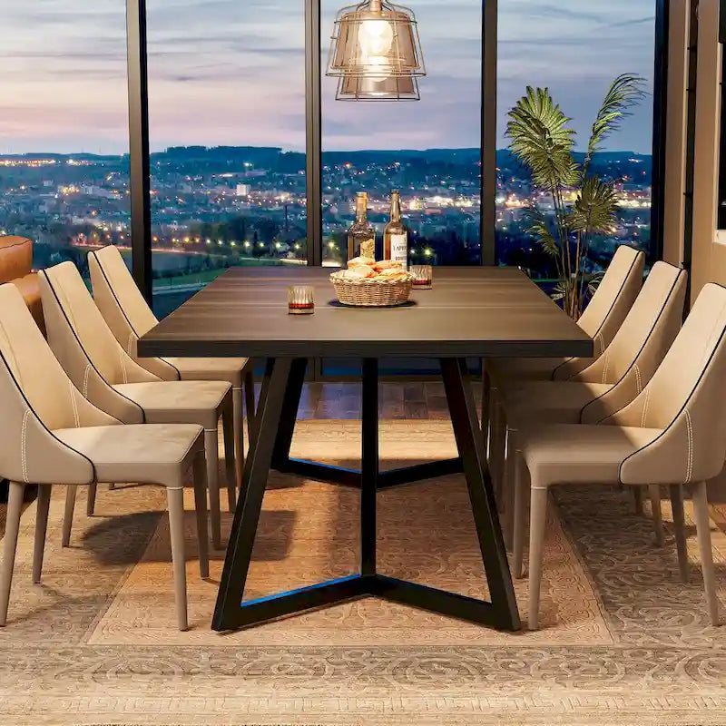 70.86-Inch Large Dining Table for 6-8, Modern Dining Room Table
