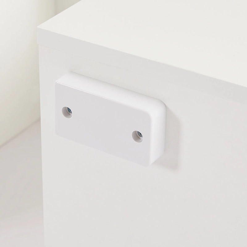 White 51.22 TV Stand with LED Lights and Toughened Glass Shelf for TVs Up to 55