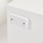 White 51.22 TV Stand with LED Lights and Toughened Glass Shelf for TVs Up to 55