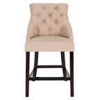 Dottie 26-inch Tufted Wing Back Counter Stool - Grey / Espresso (Set of 2) - 22.5 x 25 x 41 - 22.5 x 25 x 41