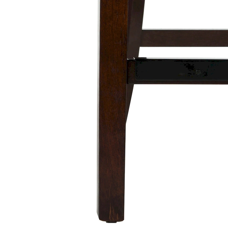 Dottie 26-inch Tufted Wing Back Counter Stool - Grey / Espresso (Set of 2) - 22.5 x 25 x 41 - 22.5 x 25 x 41
