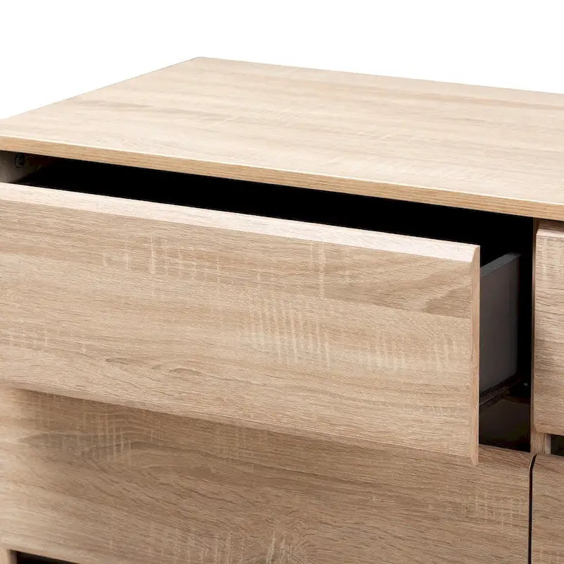 Mid-Century Dark Grey 6-Drawer Dresser by 