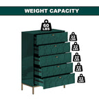 Clihome Wooden 5-Drawer Storage Chest
