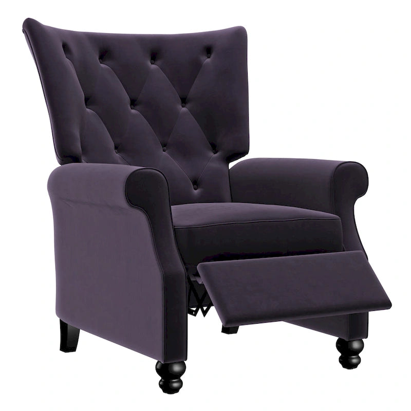 Plush Pushback Recliner Chairs (Set of 2)