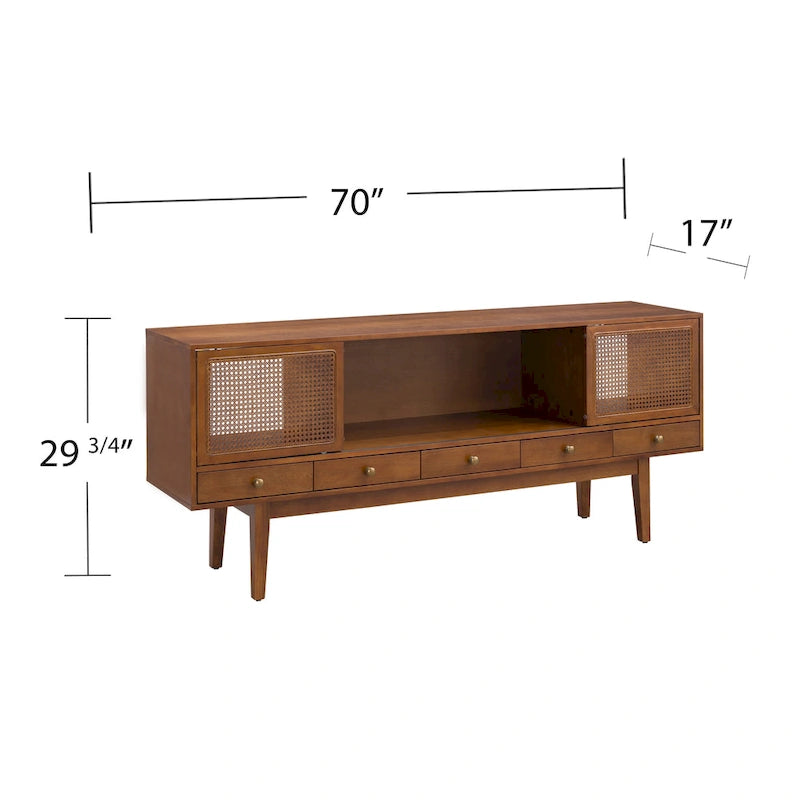 Mid-century Modern TV Stand Media Console for TV's up to 68