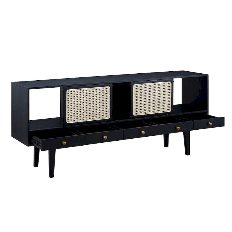 Mid-century Modern TV Stand Media Console for TV's up to 68