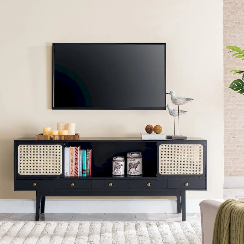 Mid-century Modern TV Stand Media Console for TV's up to 68