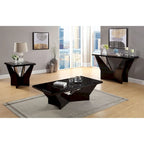 Ameena Contemporary 22-inch Glass Top End Table by