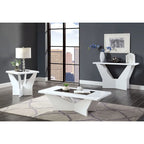 Ameena Contemporary 22-inch Glass Top End Table by