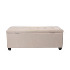 Ved Storage Bench, Flip Top, Fabric Upholstery