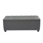 Ved Storage Bench, Flip Top, Fabric Upholstery