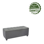 Ved Storage Bench, Flip Top, Fabric Upholstery