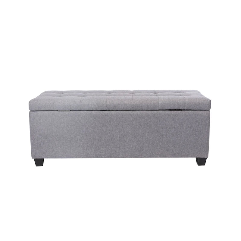 Ved Storage Bench, Flip Top, Fabric Upholstery