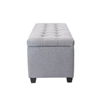 Ved Storage Bench, Flip Top, Fabric Upholstery