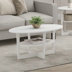 Furinno JAYA Oval Coffee Table