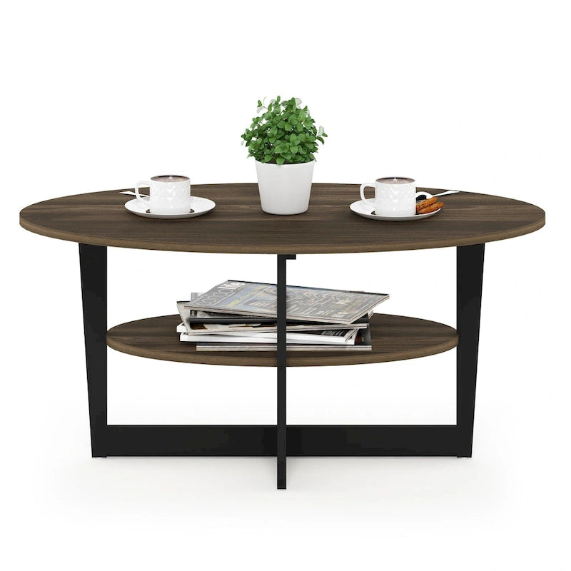 Furinno JAYA Oval Coffee Table