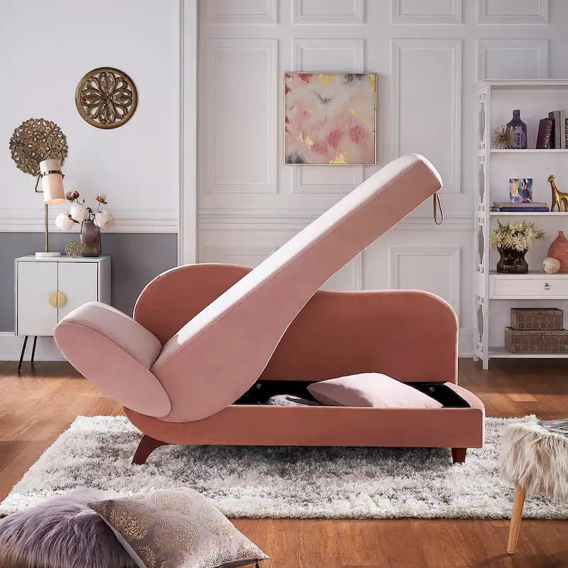 Aideen 2-tone Storage Chaise by