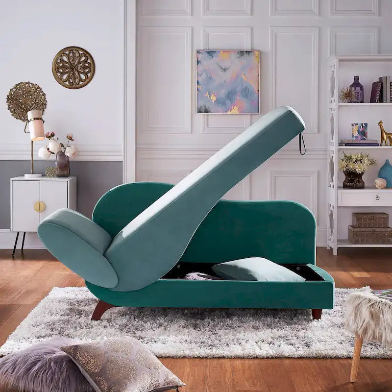 Aideen 2-tone Storage Chaise by