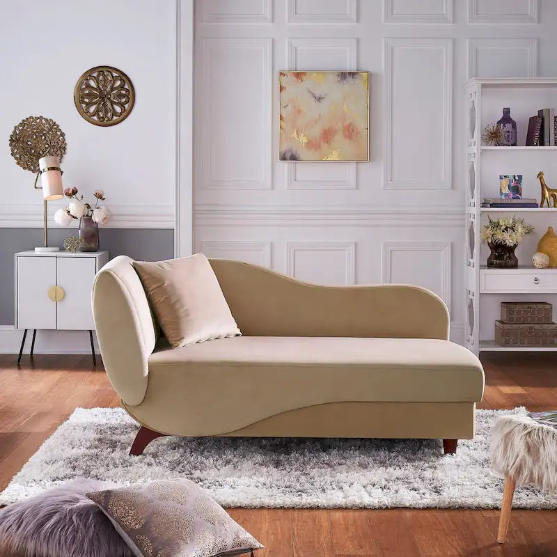 Aideen 2-tone Storage Chaise by