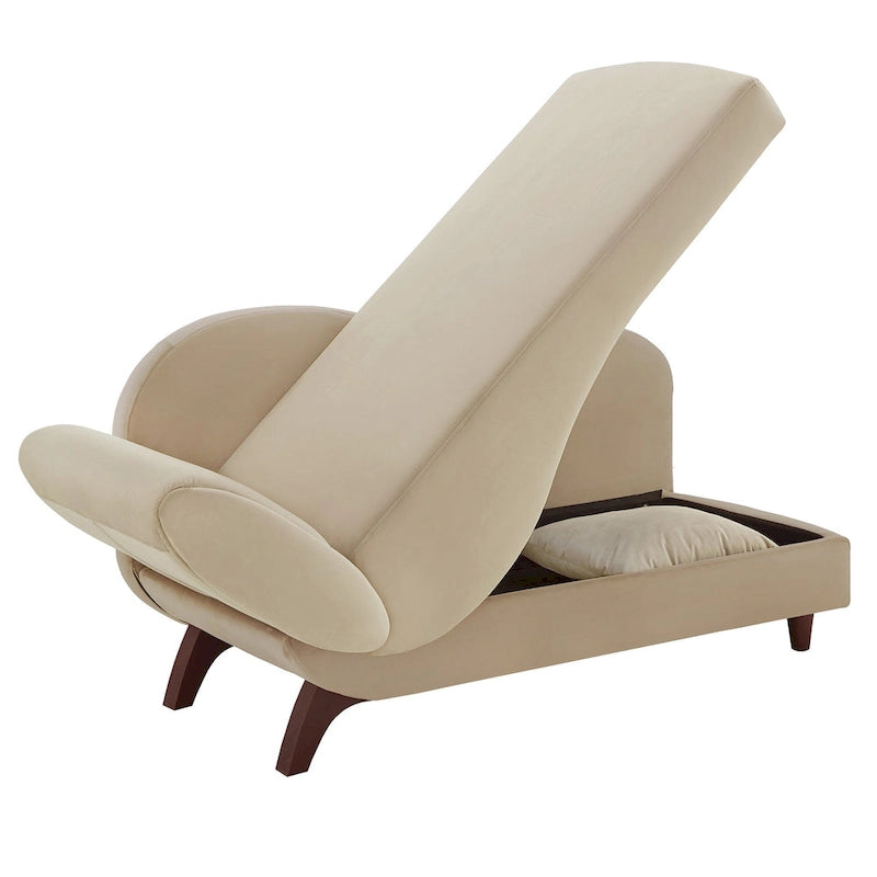 Aideen 2-tone Storage Chaise by