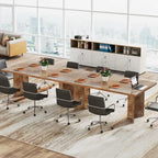 63-Inch Executive Office Desk, Modern Wood Large Computer Desk