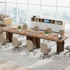 63-Inch Executive Office Desk, Modern Wood Large Computer Desk