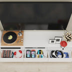 Glossy Entertainment Center TV Media Center Wall Storage Cabinet - 94.5X78.7