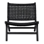 SAFAVIEH Theodora Leather Woven Accent Chair - 25.2 W x 31.5 L x 26.8 H - 25Wx31Dx27H