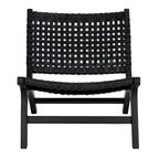 SAFAVIEH Theodora Leather Woven Accent Chair - 25.2 W x 31.5 L x 26.8 H - 25Wx31Dx27H