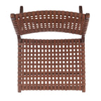 SAFAVIEH Theodora Leather Woven Accent Chair - 25.2 W x 31.5 L x 26.8 H - 25Wx31Dx27H