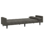 vidaXL 2-Seater Sofa Bed Upholstered Convertible Sleeper Sofa Couch Velvet - 86.6 x 33.3 x 27.2