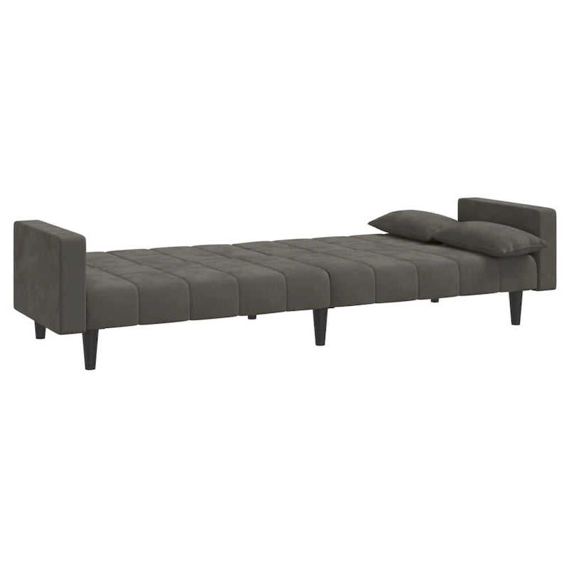 vidaXL 2-Seater Sofa Bed Upholstered Convertible Sleeper Sofa Couch Velvet - 86.6 x 33.3 x 27.2