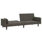 vidaXL 2-Seater Sofa Bed Upholstered Convertible Sleeper Sofa Couch Velvet - 86.6 x 33.3 x 27.2