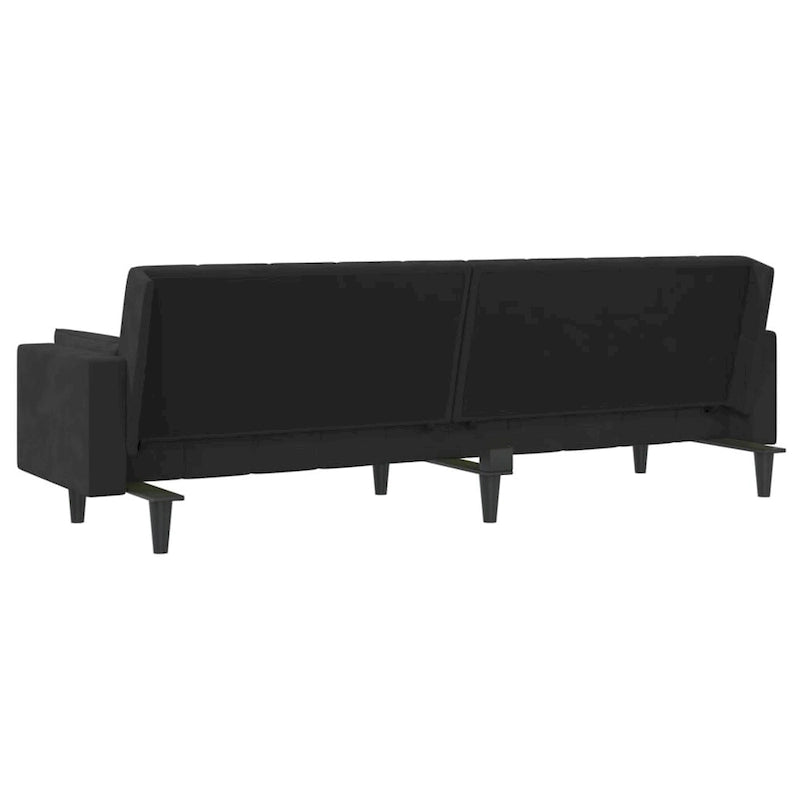 vidaXL 2-Seater Sofa Bed Upholstered Convertible Sleeper Sofa Couch Velvet - 86.6 x 33.3 x 27.2