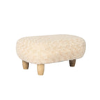 Adeco Foot Stool U Shape Ottoman for Living Room Bedroom