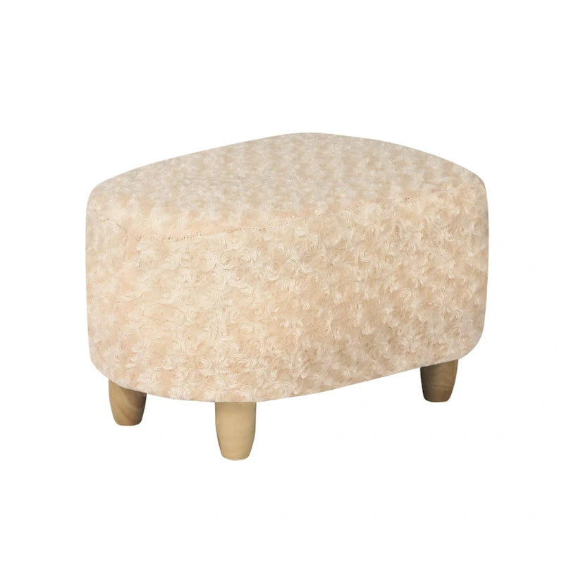 Adeco Foot Stool U Shape Ottoman for Living Room Bedroom