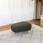 Adeco Foot Stool U Shape Ottoman for Living Room Bedroom
