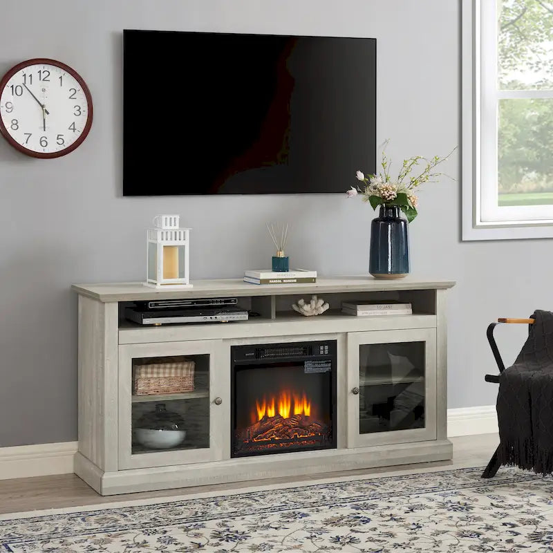 TV Stand With Insert 18 Fireplace