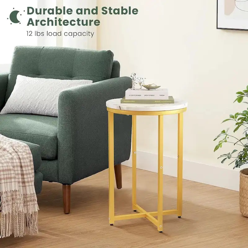 Side Table Set of 2, Small Coffee Table Round End Table,Side Table Bedside Table for Living Room, Bedroom