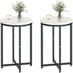 Side Table Set of 2, Small Coffee Table Round End Table,Side Table Bedside Table for Living Room, Bedroom